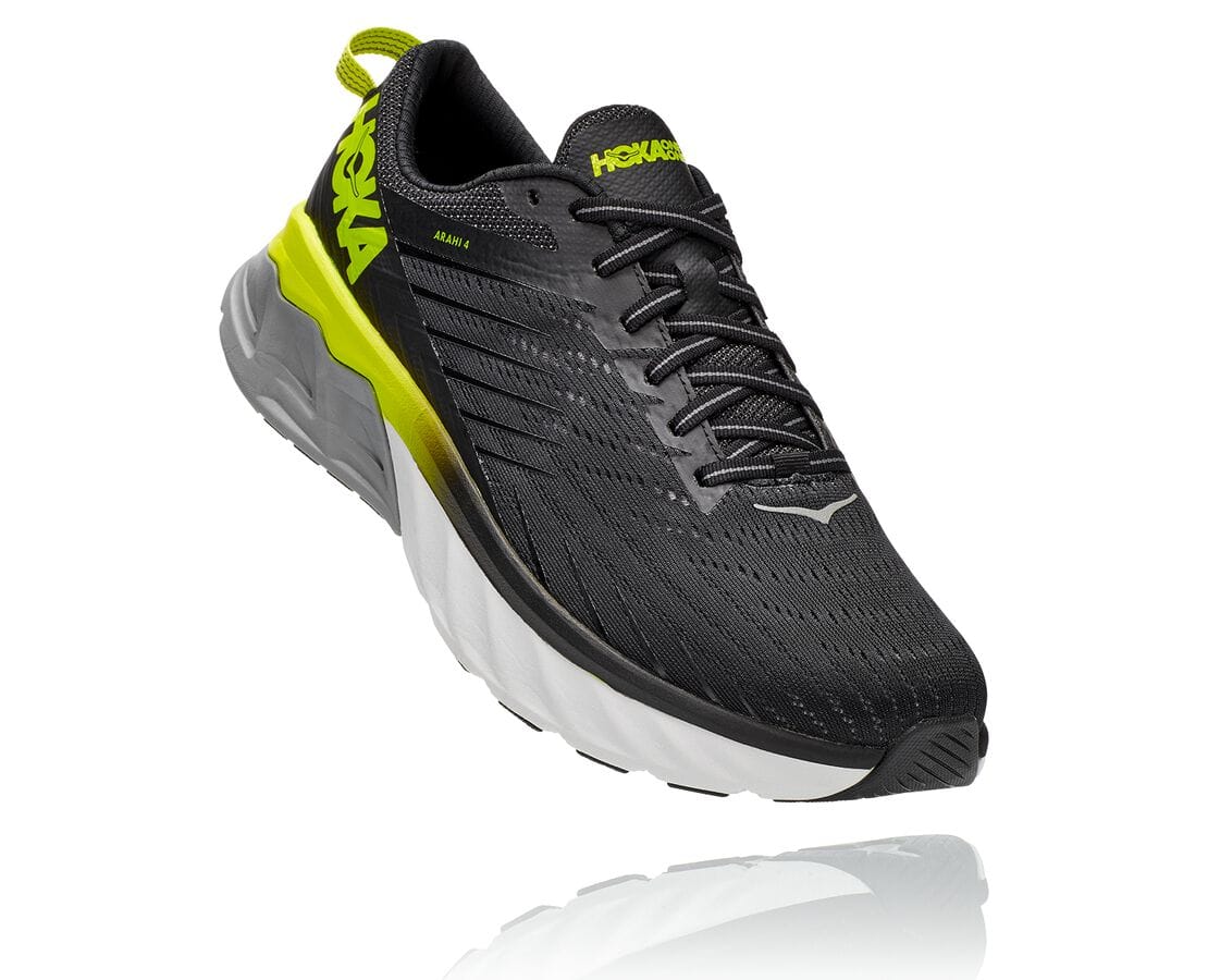 Hoka One One Arahi 4 Férfi Gyalogló Cipő Fekete / Rózsaszín [GZSFR-2095]